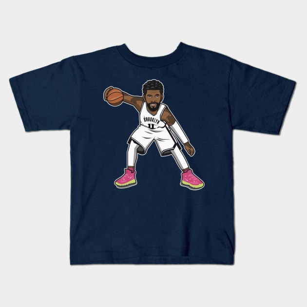 Kyrie Irving Cartoon Style - Home Kids T-Shirt by ray1007